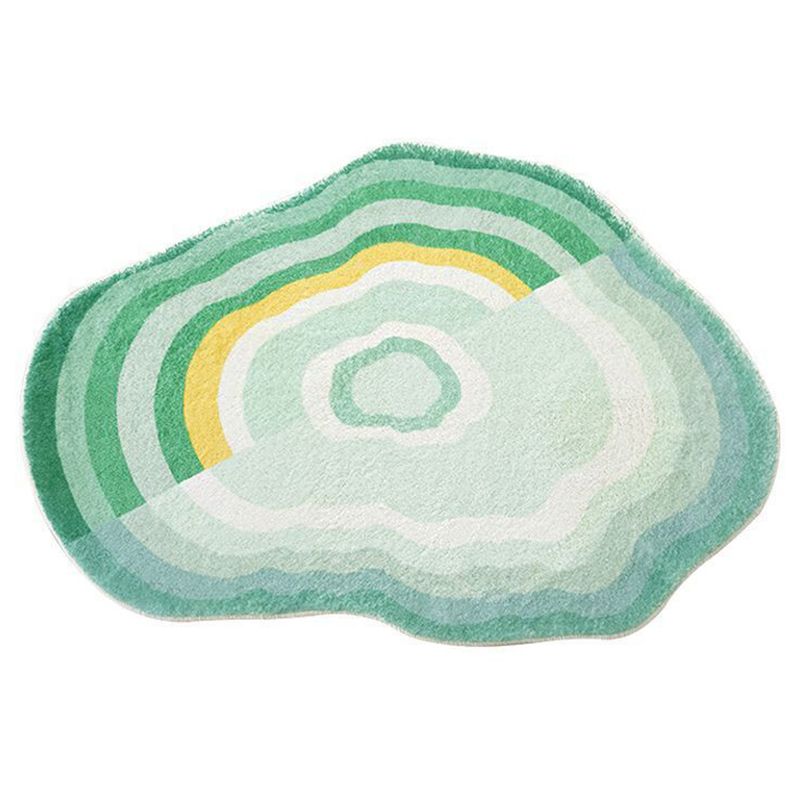 Lovely Novelty Shape Rug Modern Cloud Print Rug Polyester Washable Non-Slip Carpet for Home Decor