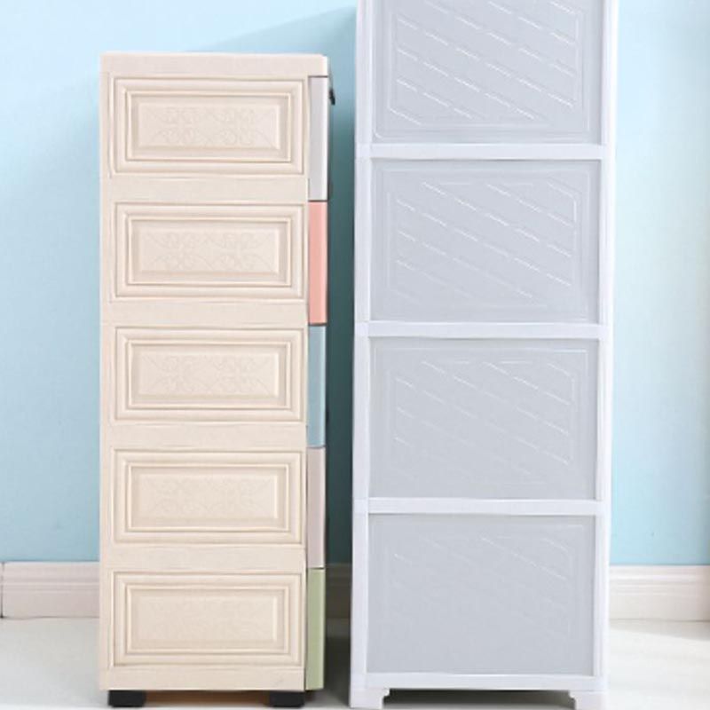 Contemporary Style Wardrobe Plastic Home Wardrobe Closet with Doors