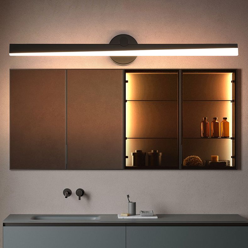 Minimalismo a 1 luce a parete a parete a parete melanza di luce a parete lineare per bagno
