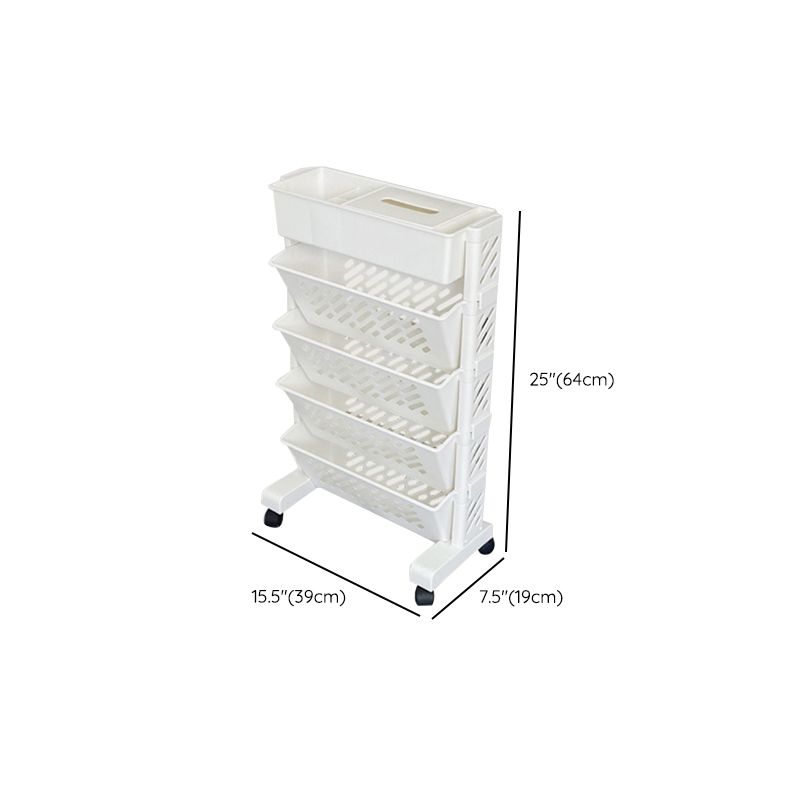 Contemporary Style Closed Back Bookshelf Acrylic Bookcase for Study Room