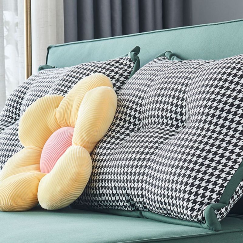 36.22" H Faux Leather Sleeper Sofa Armless Upholstered Sofa Bed in Green