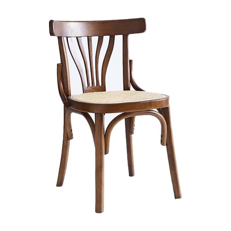 Armless Dining Side Chair Solid Wood Scandinavian Kitchen Dining Room Chair