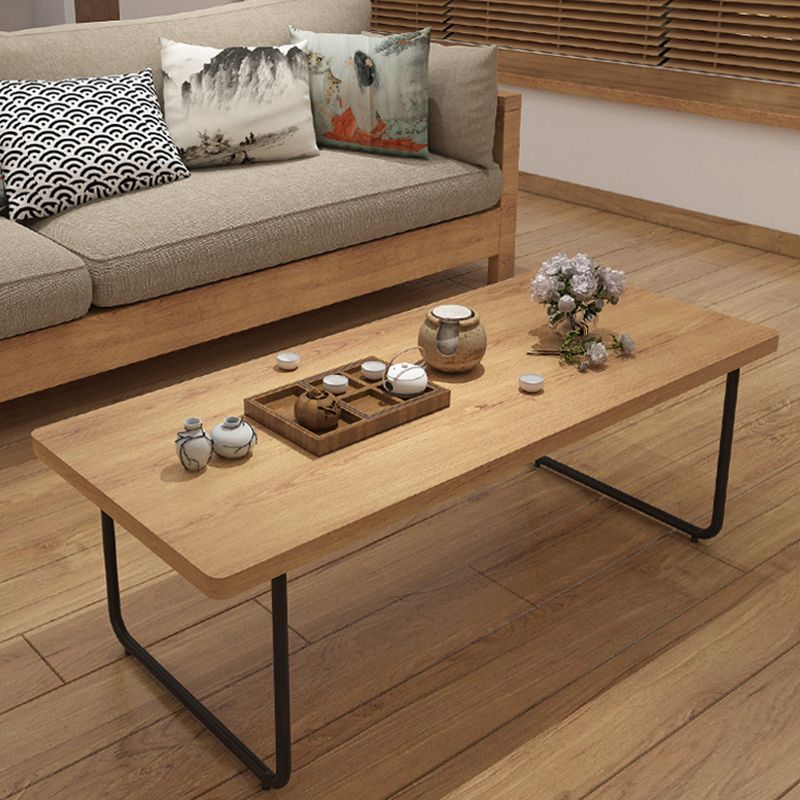 Sled 1 Single Coffee Table Scandinavian Pine Wood Rectangular Cocktail Table