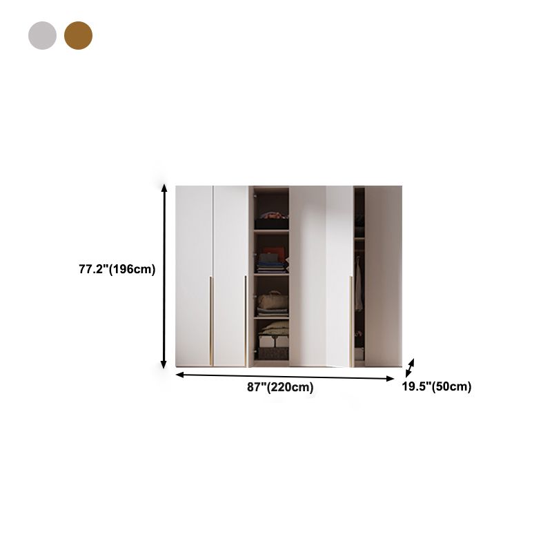 Modern Style Wardrobe Armoire Wood Armoire with Door for Bedroom