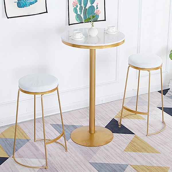 1/2/3 Pieces Contemporary Bar Table and Stools Round Pub Table Set for Dining Room