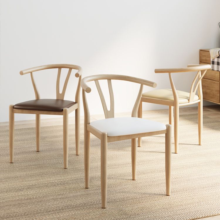Nordic Style Metal Dining Armstuhl PU Leder Esszimmerstühle für den Heimgebrauch