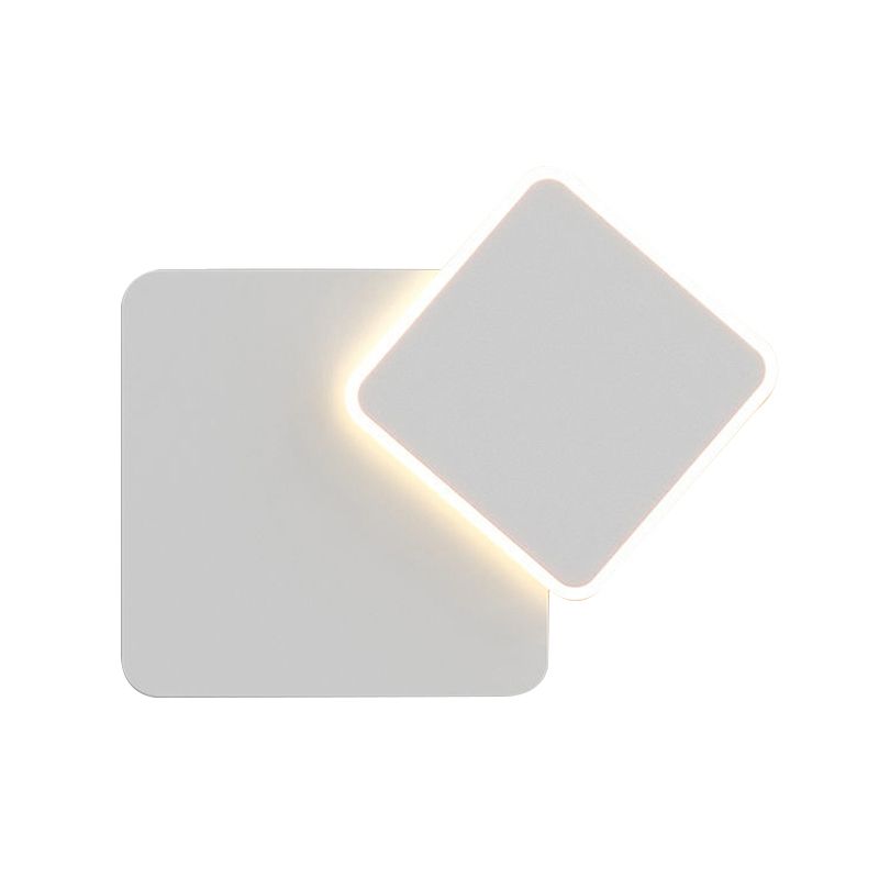 Modern Style Geometry Shape Wall Sconce Metal Light Sconces for Bedroom