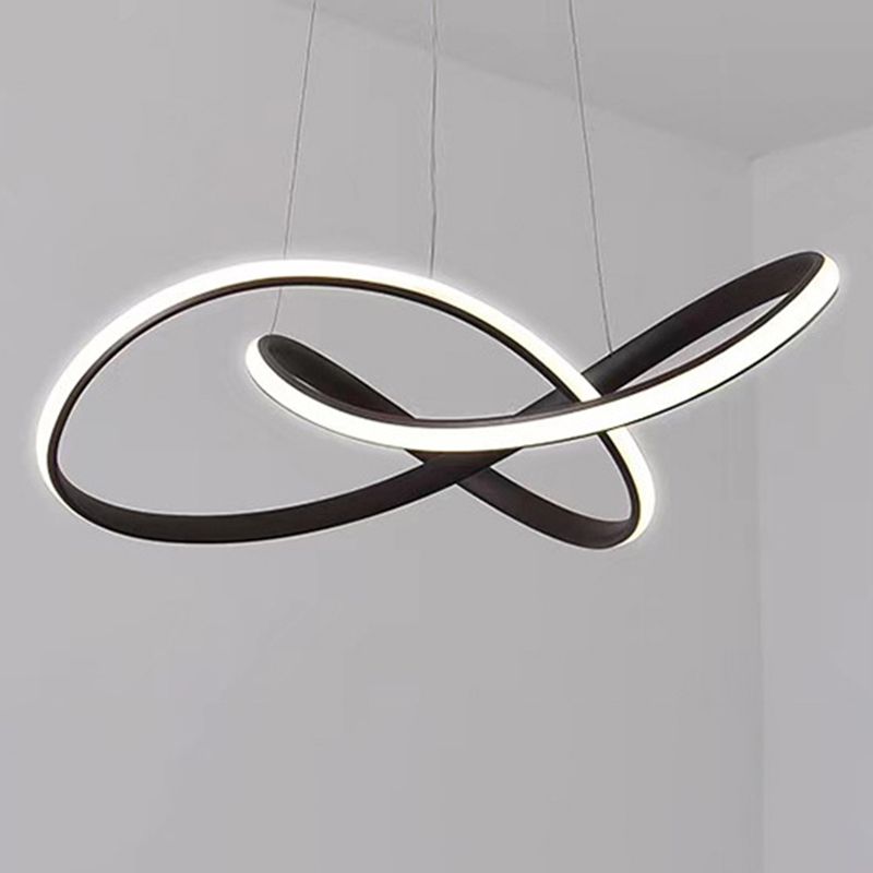 Modern Linear Pendant Lighting Fixtures Silica Gel Hanging Light Kit