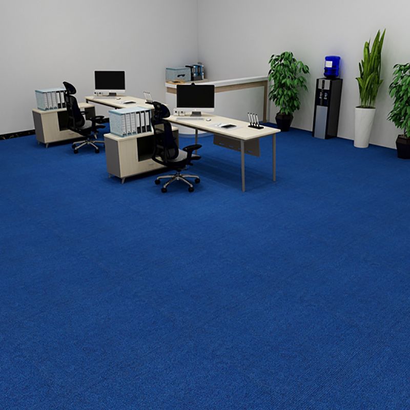 Indoor Carpet Tiles Solid Color Level Loop Stain Resistant Carpet Tiles