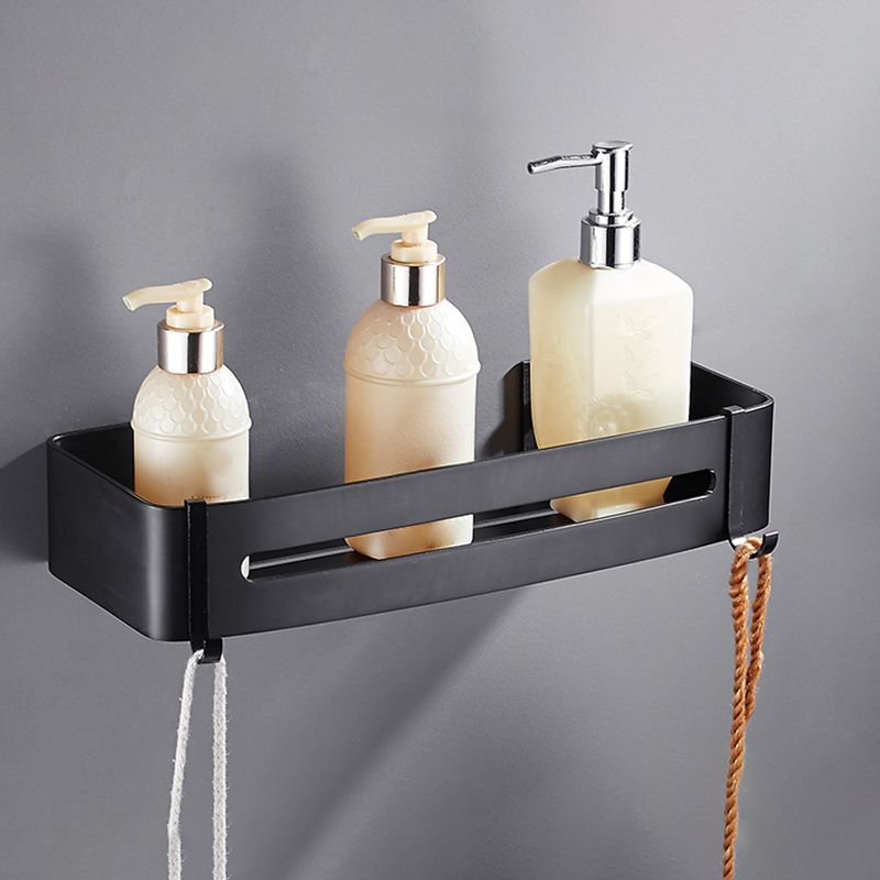 Matte Black Modern Bathroom Accessory Set, Set of 3, Bath Shelf