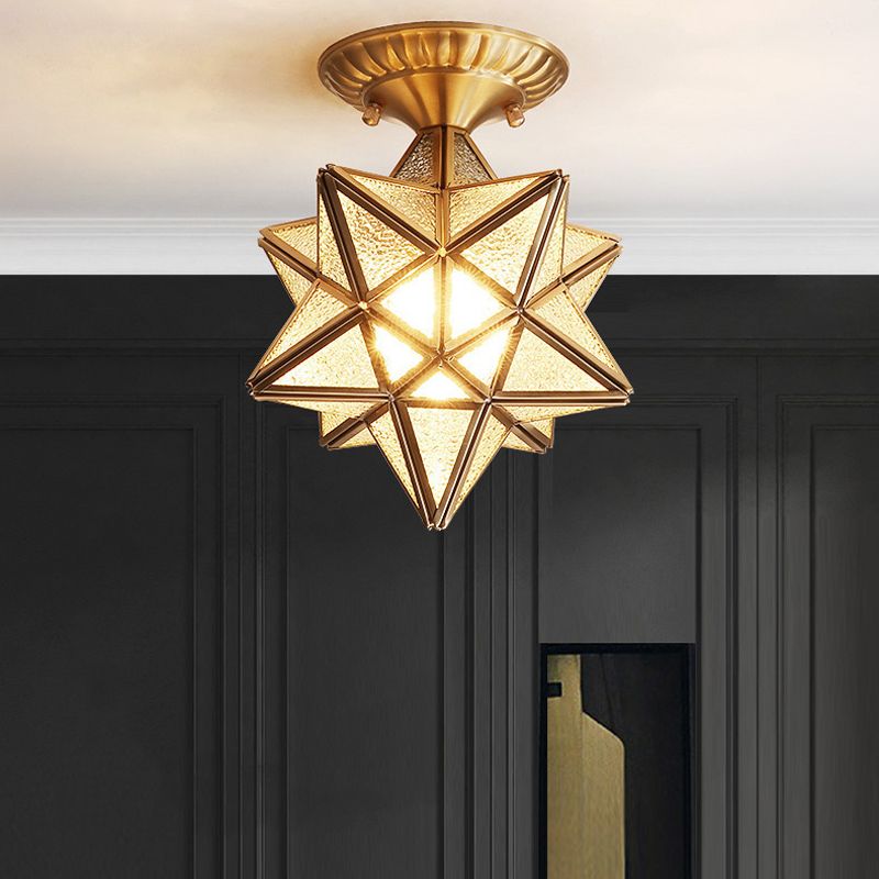 Star Shape Flush Mount Light Fixtures 1 Light Flush Mount Ceiling Light