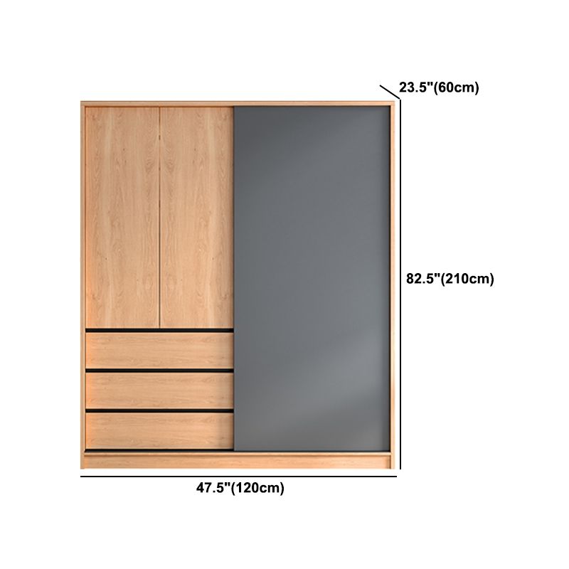 Engineered Wood Wardrobe Cabinet With Drawer Modern Wardrobe Armoire
