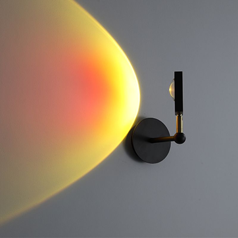 Lampada a parete a LED armata a 1 luce moderna a parete in metallo montato per la camera da letto