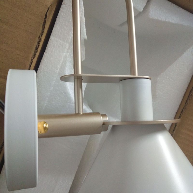 Shaded Wall Light Sconce Nordic Minimalist Style Metal 1 Light Sconces