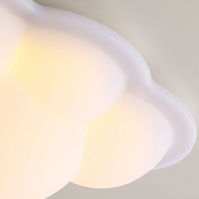 Modernism Flush Mount White LED Ceiling Light Fixture for Bedroom