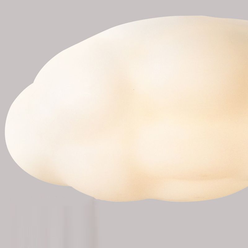Single White Modern Flush Mount Lighting Acrylic Ceiling Light for Bedroom