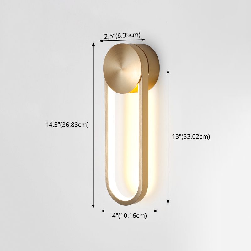 Modern Luxury LED Rotatable Wall Lamp Aluminium Oblong Wall Sconce with Silicone Shade