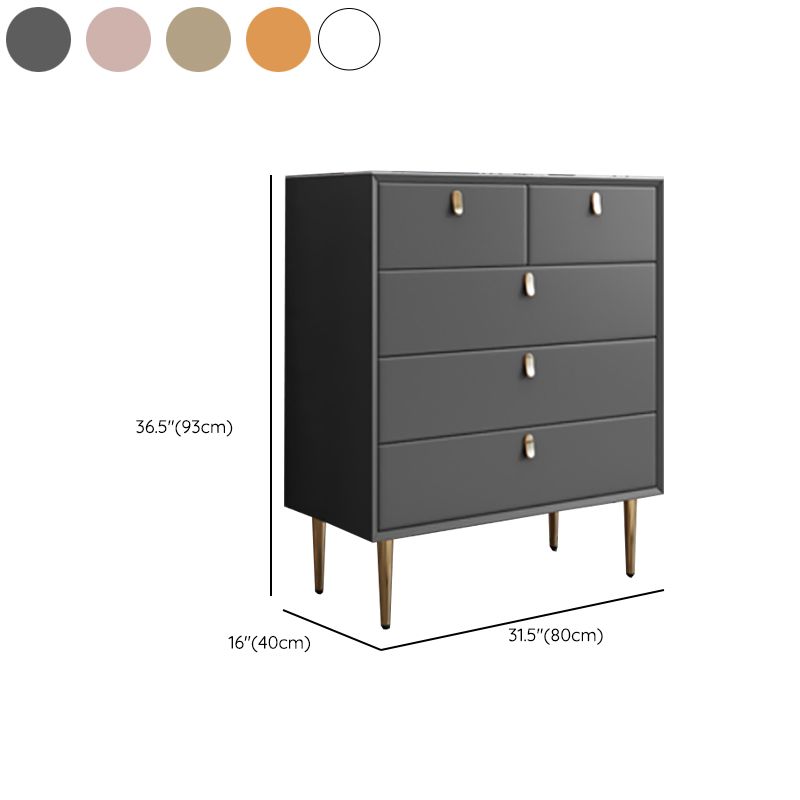 Stone Dresser Classic Glam Storage Chest Dresser with 6/5 Drawers