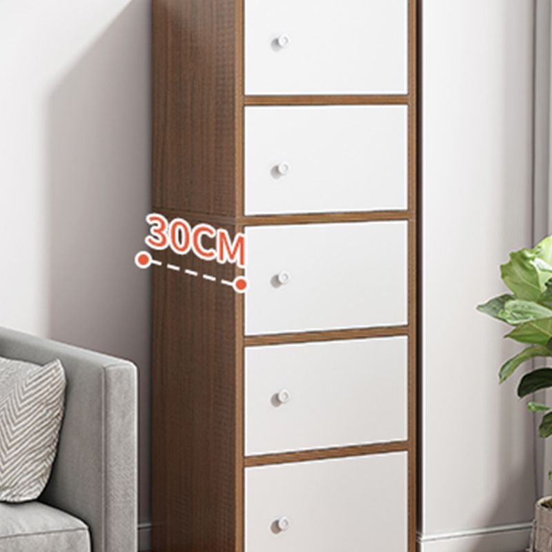 Contemporary Manufactured Wood Accent Cabinet Rectangle Knobs Accent Cabinet