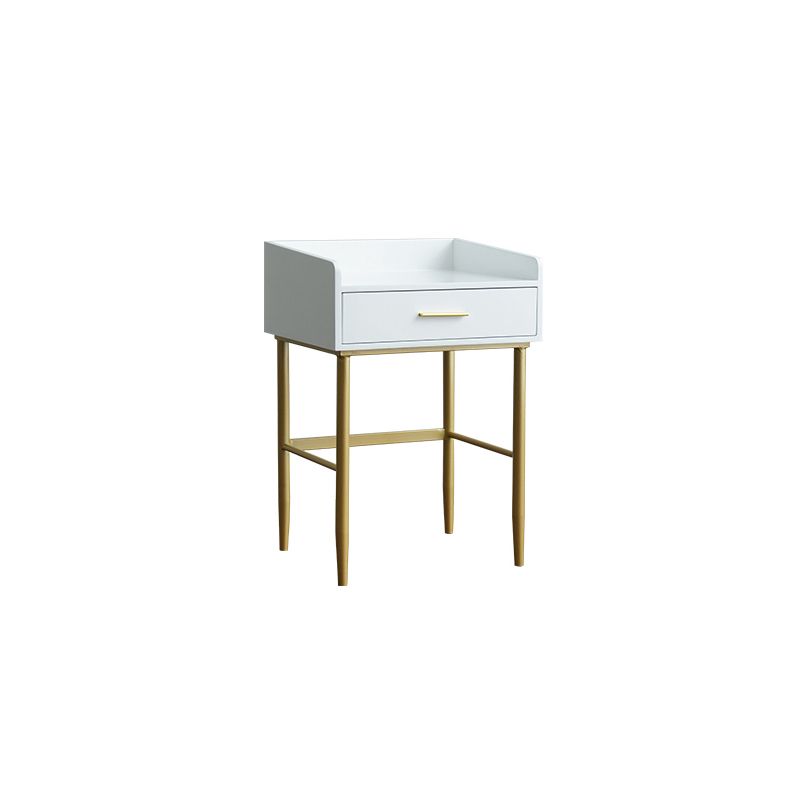 Wooden Vanity Set with 1 Drawer Luxurious Make-up Vanity in White/Grey