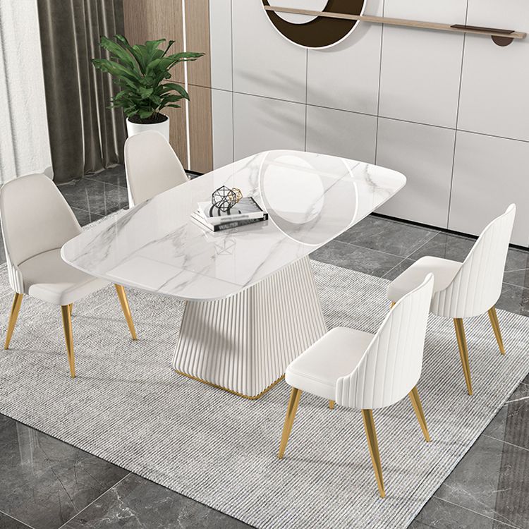 Nordic 1/2/5/7 Pieces White Dining Set Sintered Stone Dining Furniture Set /Separate Items