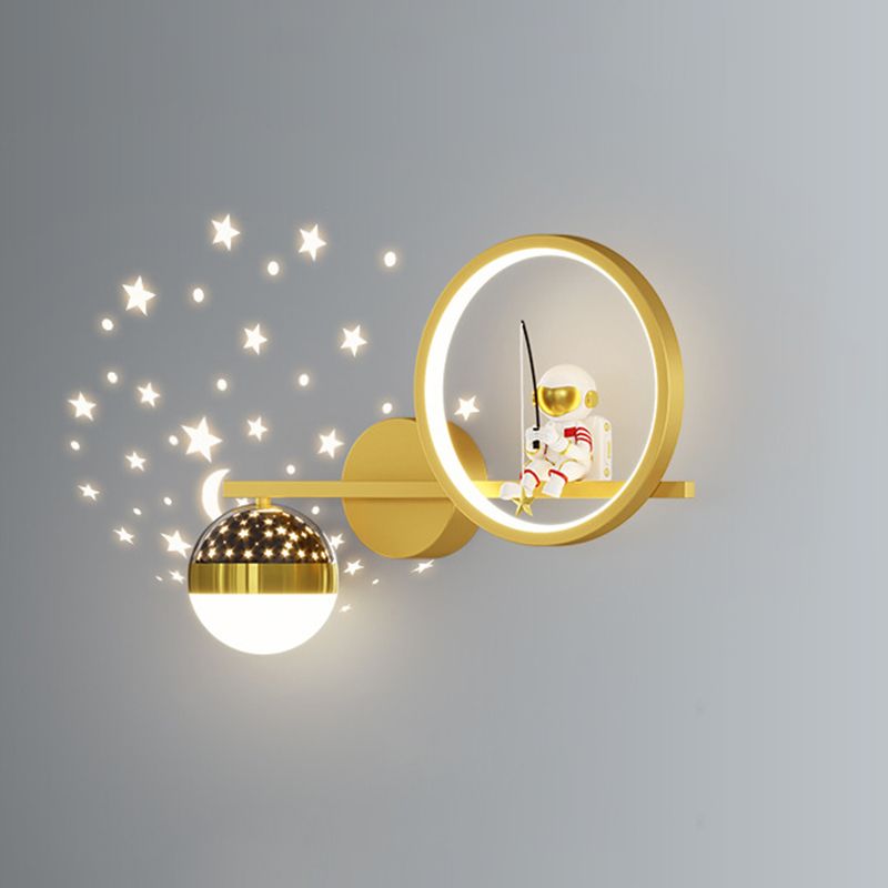 Children LED Wall Mount Light Cartoon Wall Light with Acrylic Shade for Bedroom