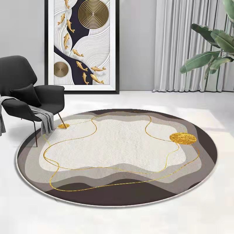 Zwart gradiënt helling tapijt polyester modern tapijt wasbaar tapijt voor woonkamer