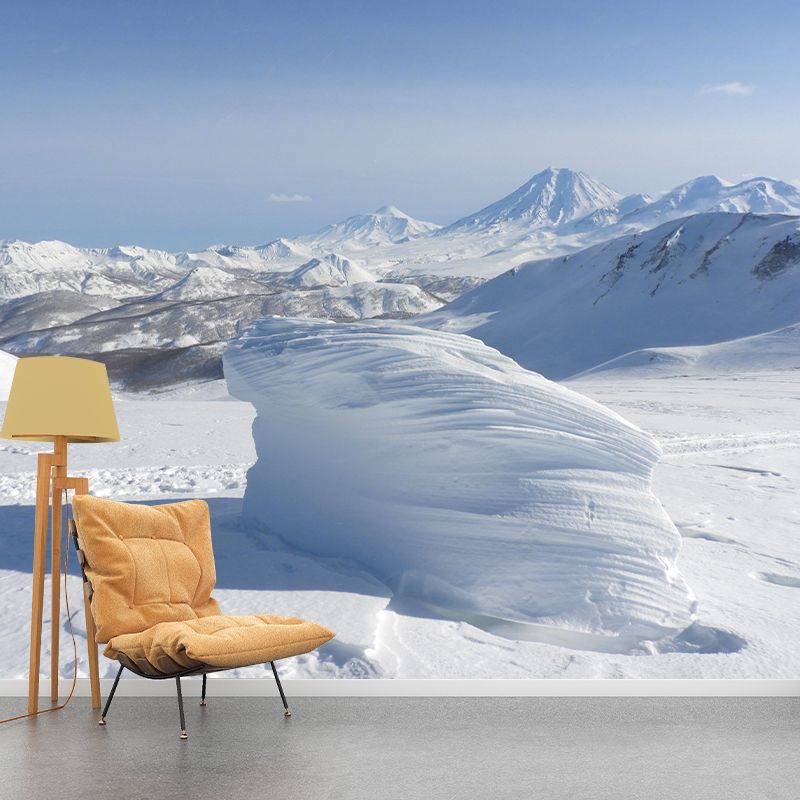 Mountain View Removable Mural Wallpaper for Dining Room, Moisture Resistant