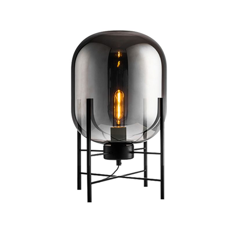 Modern Desk Lamp Household Desk Lighting Fixture with Glass Shade for Bedroom Study Room