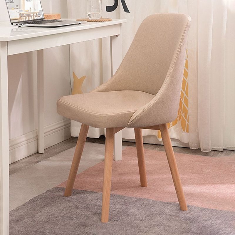 Solid Wood Dining Chair Industrial Style Swivel Side Chair for Dining Room