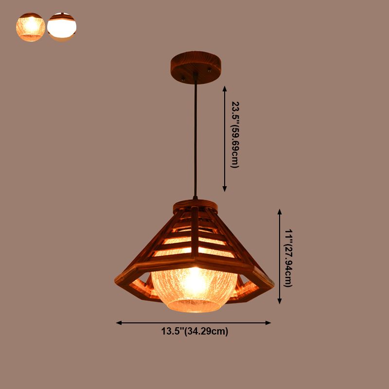 Assayage d'éclairage suspendu en bois moderne pour le café Room