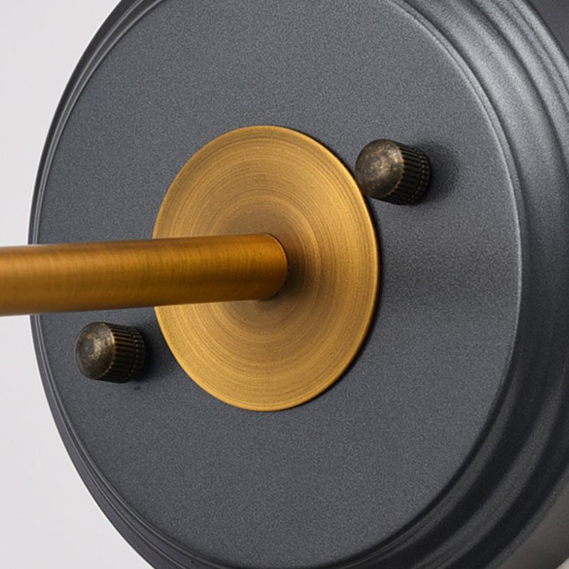 Industrial Style Cone Shape Wall Sconce Metal 1 Light Sconces in Grey for Balcony