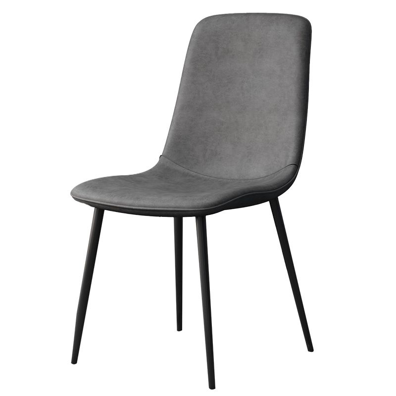 Moderne stijl faux lederen stoelen stevige achterste dinerkant -stoel voor thuisgebruik