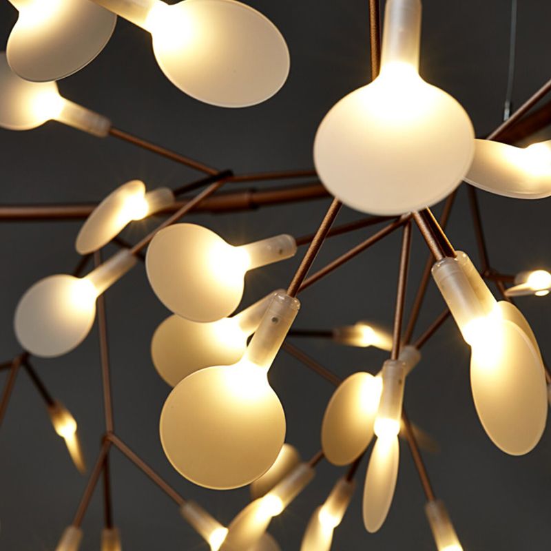 Funzione illuminazione sospesa a sospensione moderna a sospensione a sospensione multipla con ombra acrilica