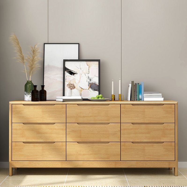 Modern Storage Chest Dresser Solid Wood Dresser with 5/6/7 Drawers