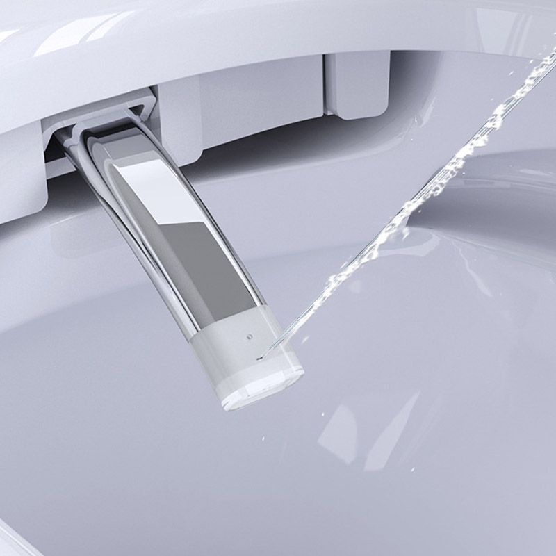 Contemporary 1-Piece Toilet Bowl In-Wall Urine Toilet with Slow Close Seat for Washroom