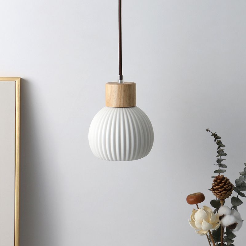 Modern Simple Wall Light Geometry Shape Wall Lamp with Ceramics Shade for Living Room