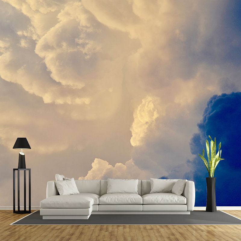 Heavy Cloud Cover Wall Mural Wallpaper Moisture Resistant Modern Bedroom Home Decor