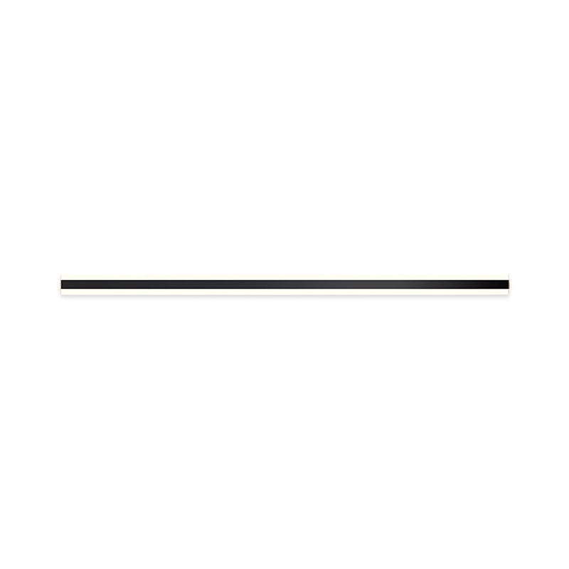 Linear Shape Metal Wall Lighting Modern Style 1 Light Wall Mounted Light Fixture in Black