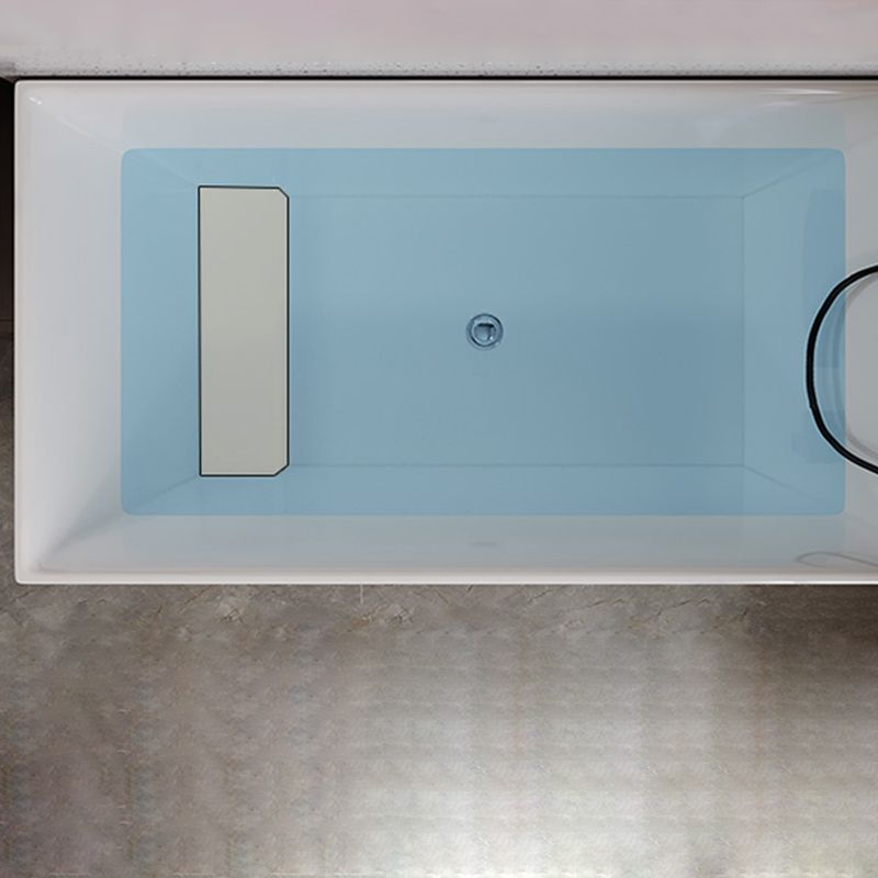 Modern Soaking Bath Tub Center Drain Placement Stand Alone Bathtub