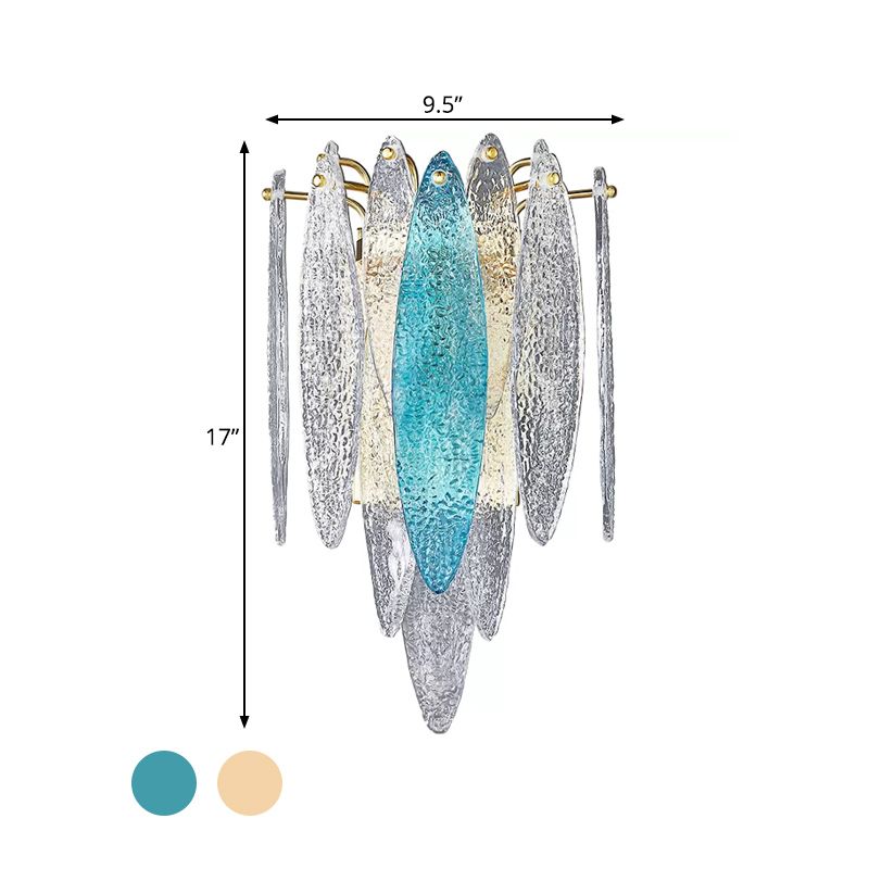 Idées d'éclairage mural en flocon ovale en couches