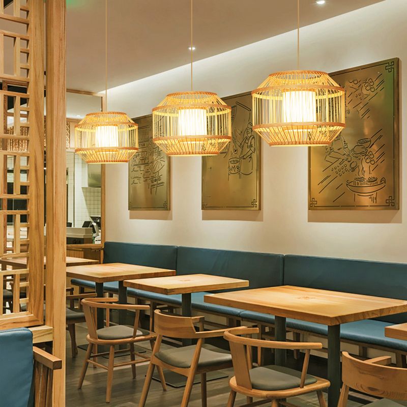 Modernes hängendes hanges Haushalt geometrischer Bambus -helles Licht für Wohnzimmer