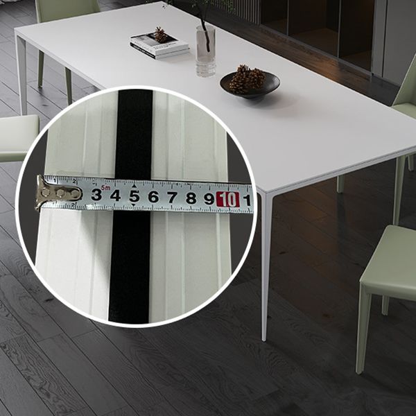 Contemporary 1/2/5 Pieces Furniture Stone Rectangle Dining Chairs Set in White