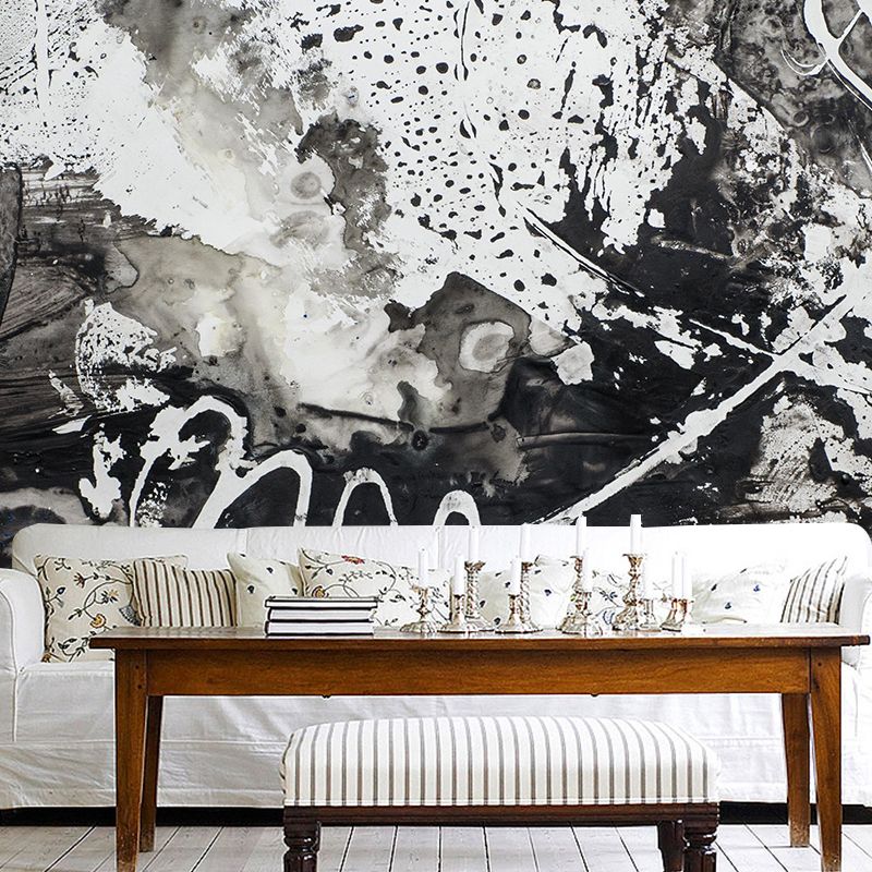 Moisture Resistant Abstract Pattern Mural Wall Covering for Dining Room Wall Decor