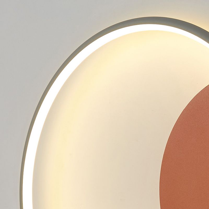 Geometrische Wandmontageleuchte moderne 1-Licht-Wandlampe mit Acrylschatten