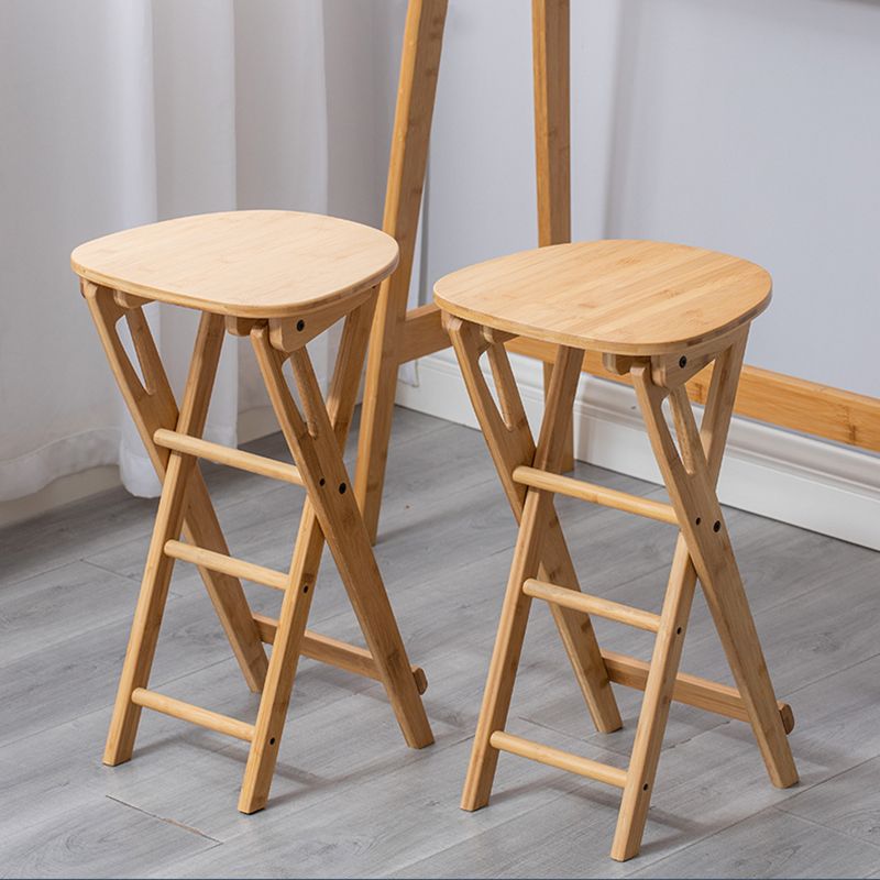 Indoor Minimalism Armless Wood Barstools Folding Counter Stools, 1 Piece