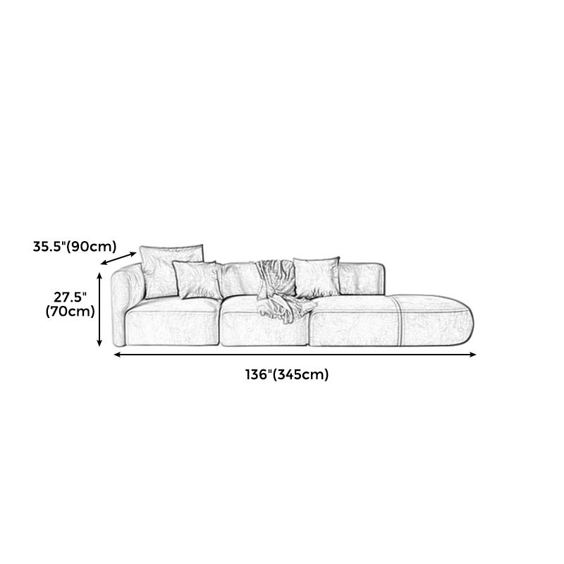 Light-grey Scandinavian Sofa 27.6" for Living Room and Apartment