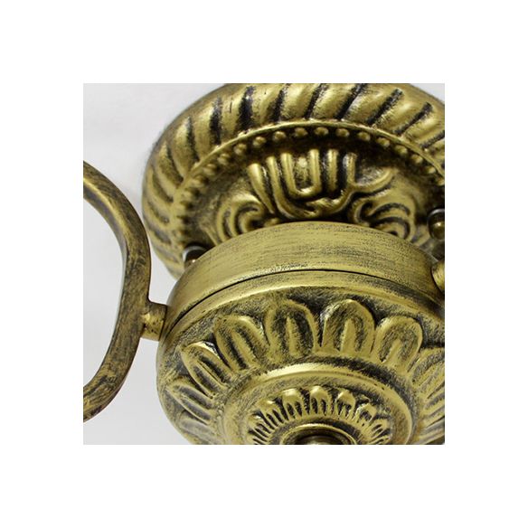 3 lumières Bowl Semi Flushmount Verre tachée