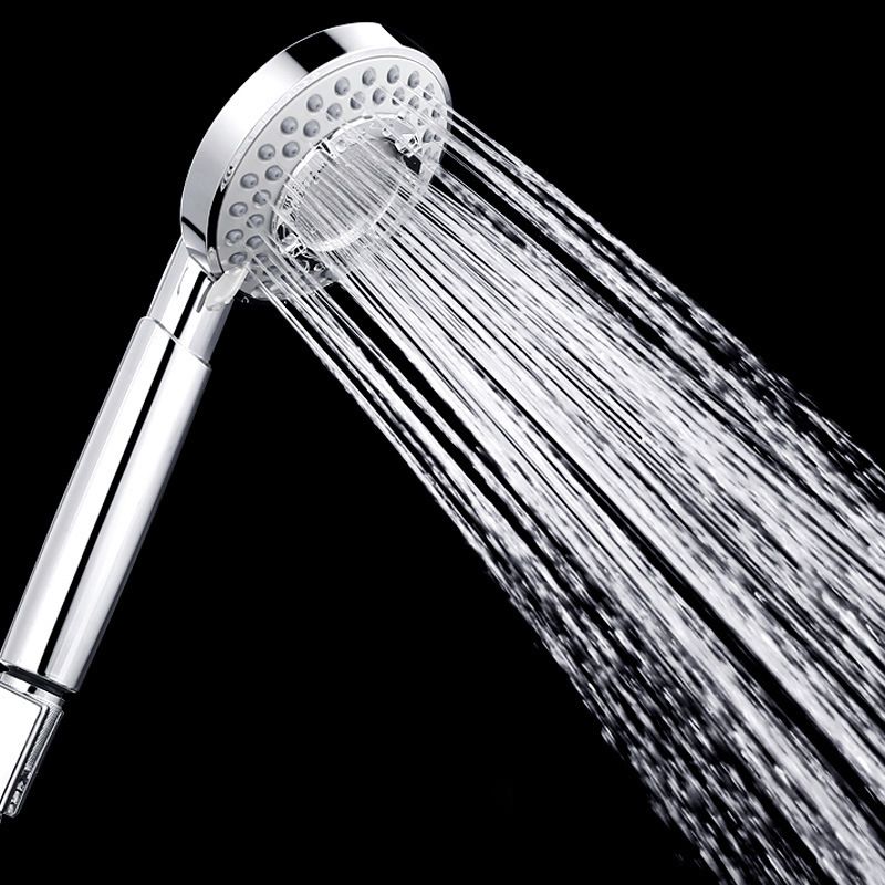 Silver Handheld Shower Head 3 Sprays Stainless Steel Wall-Mount Showerhead