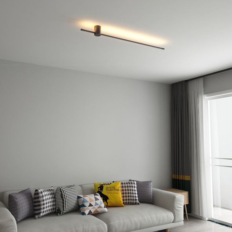 Lámpara de pared lineal LED de silicona en lámpara de pared de aluminio de estilo creativo moderno